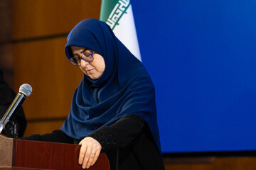 نشست خبری فاطمه مهاجرانی، سخنگوی دولت در سازمان محیط زیست