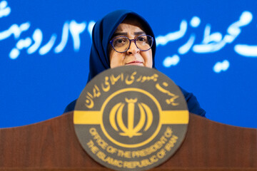 نشست خبری فاطمه مهاجرانی، سخنگوی دولت در سازمان محیط زیست
