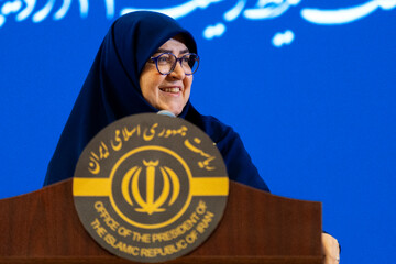 نشست خبری فاطمه مهاجرانی، سخنگوی دولت در سازمان محیط زیست