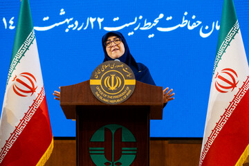 نشست خبری فاطمه مهاجرانی، سخنگوی دولت در سازمان محیط زیست