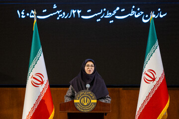 سخنرانی شینا انصاری، رییس سازمان محیط زیست در نشست خبری سخنگوی دولت