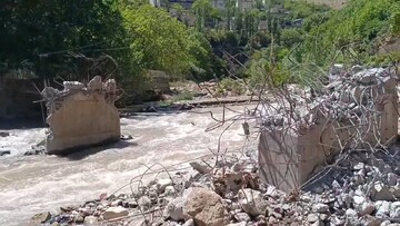 تخریب پل غیرمجاز در منطقه حفاظت شده ورجین با دستور قضایی