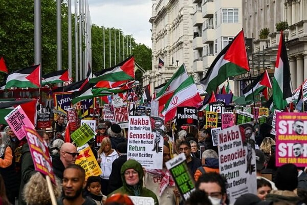 راهپیماییهای حامی فلسطین در اروپا به مناسبت سالگرد «نکبت»