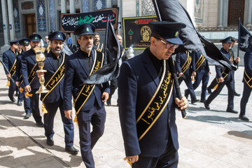 عزاداری خادمان حرم کریمه اهل بیت(ع) در سالروز شهادت امام جواد(ع)  - قم
