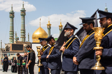 عزاداری خادمان حرم کریمه اهل بیت(ع) در سالروز شهادت امام جواد(ع)  - قم