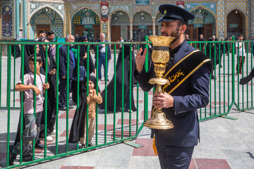 عزاداری خادمان حرم کریمه اهل بیت(ع) در سالروز شهادت امام جواد(ع)  - قم