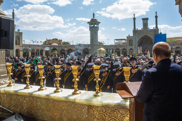 عزاداری خادمان حرم کریمه اهل بیت(ع) در سالروز شهادت امام جواد(ع)  - قم