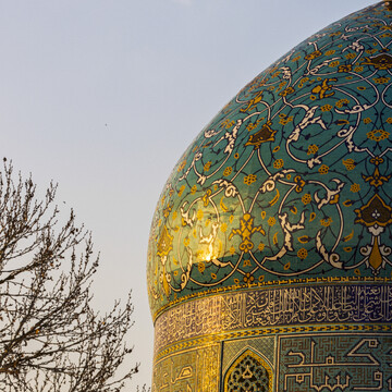 یکی از ویژگی‌های مسجد تاریخی‌ امام(ره)، گنبد آن است که در حدود ۴۰۰ سال پیش به‌ گونه‌ای طراحی شده که در زیر و نزدیک به مرکز آن، حتی کمترین صدا با وضوح و شدت بالا انعکاس می‌یابد. این ویژگی گنبد مسجد در گذشته به دلیل عدم وجود دستگاه‌های صوتی و … برای اذان گفتن و سخنرانی‌ها بسیار مورد استفاده قرار می‌گرفته است. این ویژگی منحصر به فرد بوده و در دیگر آثار باستانی ایران به چشم نمی‌خورد؛ که نشان دهنده دانش بالای سازندگان و معماران این گنبد از مسائل فیزیکی و ریاضی مربوط به پژواک صوت دارد.
