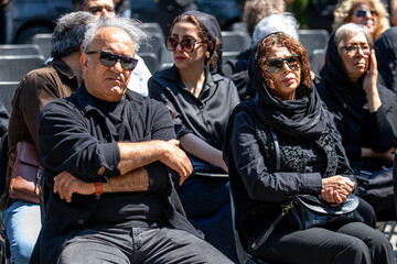 شهره سلطانی در مراسم تشییع پیکر بهناز نازی