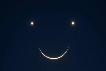 شب‌نشینی ماه و زهره و مشتری