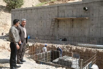 مخزن یک‌هزار مترمکعبی قوچعلی شهر ایلام در آستانه بهره‌برداری