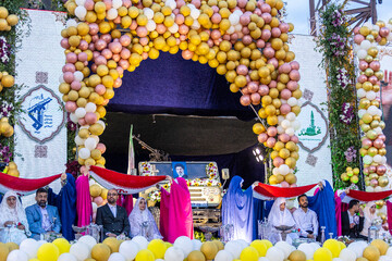 جشن پیوند آسمانی زوج‌های جانفدای ایران در میدان امام حسین