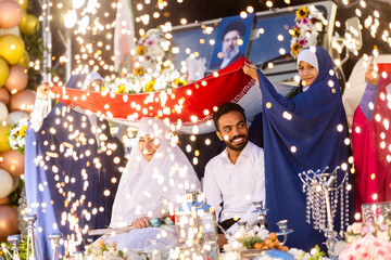 جشن پیوند آسمانی زوج‌های جانفدای ایران در میدان امام حسین