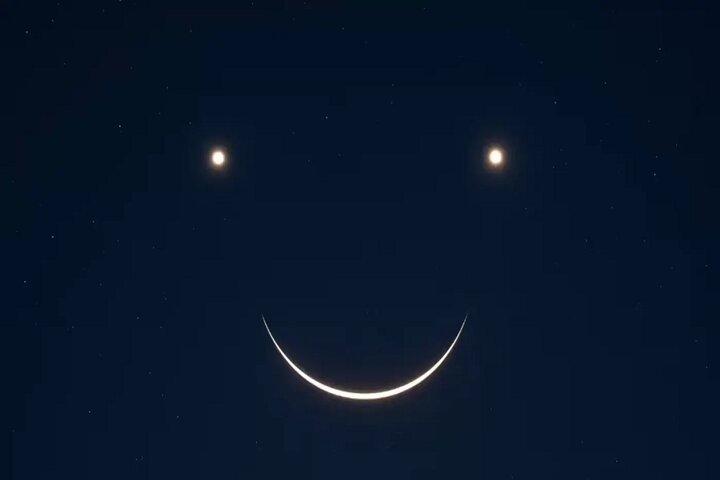 شب‌نشینی ماه و زهره و مشتری