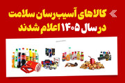 اینفوگرافیک/ کالاهای آسیب‌رسان سلامت در سال 1405 اعلام شدند
