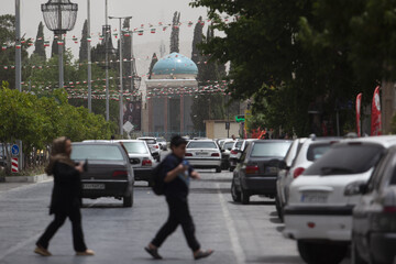 آلودگی و وضعیت خطرناک هوا - آرامگاه سعدی شیراز