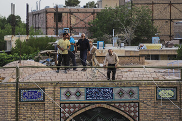 برپایی خیمه محرم در تکیه بُنگی ها -کرمان