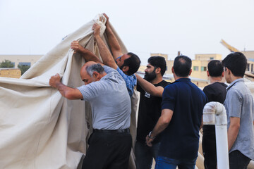 برپایی خیمه محرم در تکیه بُنگی ها -کرمان