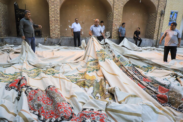 برپایی خیمه محرم در تکیه بُنگی ها -کرمان