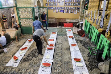 برپایی خیمه محرم در تکیه بُنگی ها -کرمان