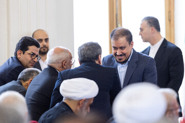 محمدحسین امیرعبداللهیان، فرزند شهید حسین امیرعبداللهیان در بزرگداشت وزیران شهید امور خارجه