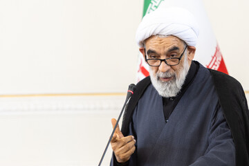 سخنرانی محسن قمی، معاون ارتباطات بین‌الملل دفتر رهبر جمهوری اسلامی  در مراسم بزرگداشت وزیران شهید امور خارجه