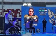 مدال طلای نماینده پاراوزنه بردار ایران در قهرمانی آزاد الجزایر