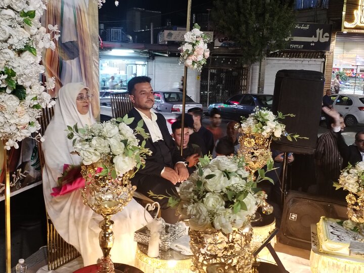 آسمان پیشوا نورباران شد / ۶ زوج جوان در تجمع شبانه به وصال رسیدند