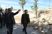 بازدید بازرس‌کل استان ایلام از مناطق و منازل آسیب‌دیده ناشی از جنگ رمضان