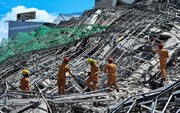 ریزش ساختمان در حال ساخت در فیلیپین؛ ده‌ها نفر زیر آوار مانده‌اند