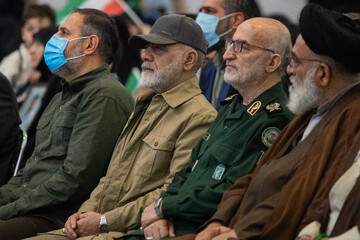 سرلشکر علی عبداللهی، فرمانده قرارگاه مرکزی خاتم الانبیا در مراسم گرمیداشت شهدای جنگ رمضان و سالگرد شهدای اقتدار ایران