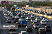 ترافیک سنگین در آزادراه کرج-تهران