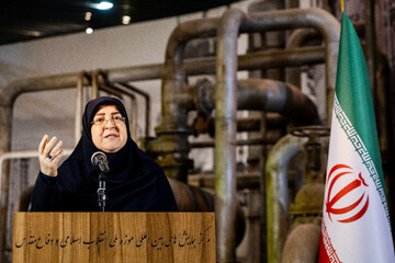 نشست خبری فاطمه مهاجرانی، سخنگوی دولت در باغ‌ موزه دفاع مقدس