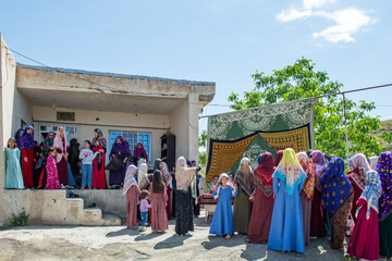  جشن نامزدی درروستای مرزی بش دره در مرز ترکمنستان در ایام عیدقربان در بین مرزنشینان ترکمن_خراسان شمالی
