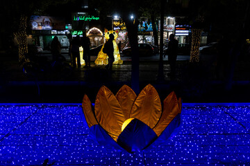 جشن نور تهران به مناسب عید قربان در بلوار کشاورز