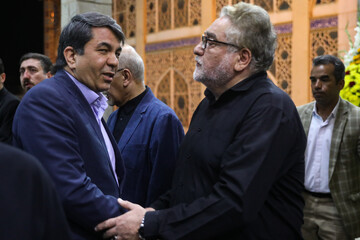 محمد رضا تابش نماینده پیشین اردکان در مجلس شورای اسلامی و محمد علی طالبی استاندار کرمان مراسم ختم خواهر سید محمد خاتمی - یزد