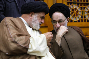 مراسم ختم خواهر سید محمد خاتمی - یزد