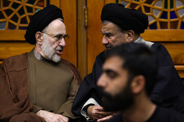 مراسم ختم خواهر سیدمحمد خاتمی - یزد