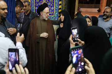 مراسم ختم خواهر سید محمد خاتمی - یزد