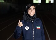 نقره آسیا بر گردن دختر دونده ایران