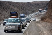 ترافیک سنگین در محور مشهد - تهران محدوده استان سمنان