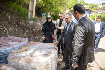 بازدید  معاون گردشگری وزیر میراث فرهنگی، گردشگری و صنایع دستی از روستای شانه تراش