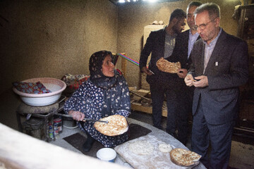 بازدید  معاون گردشگری وزیر میراث فرهنگی، گردشگری و صنایع دستی از روستای شانه تراش