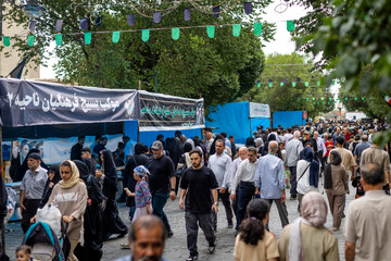 در حاشیه مراسم یادبود شهدای خانواده رهبر انقلاب در حرم عبدالعظیم(ع)