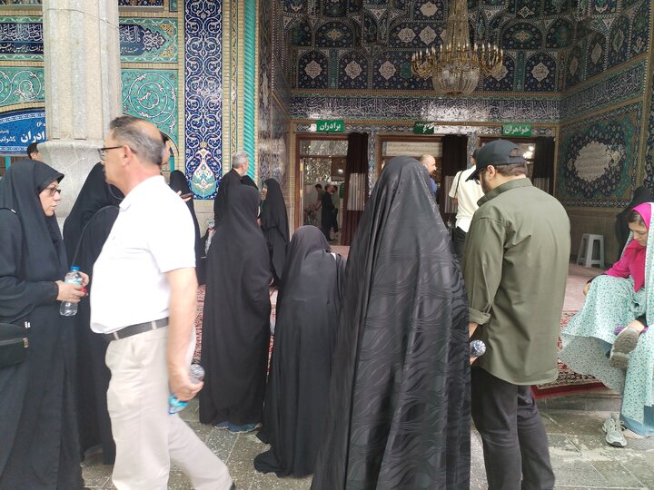 اشک و حماسه در حرم عبدالعظیم(ع)