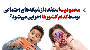 اینفوگرافیک/ ممنوعیت استفاده از شبکه‌های اجتماعی توسط کدام کشورها اجرایی می‌شود؟