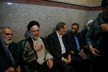 مراسم یادبود حاجیه خانم خدیجه خاتمی، خواهر سیدمحمد خاتمی