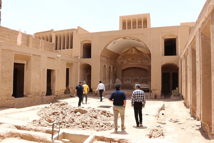 ازسرگیری مرمت خانه‌های تاریخی «دربندیان» و «سنایی» اردکان پس از دو سال وقفه