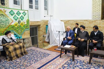 دیدار رئیس دفتر رئیس‌جمهور با آیت‌الله‌ شبیری زنجانی