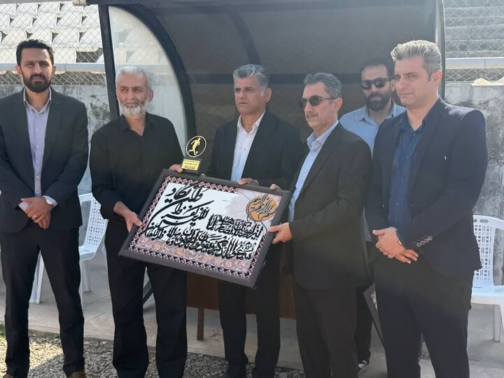 رسانه ورزش مازندران، ریل فرهنگسازی را به آمل آورد/ تجلیل از خانواده شهید ناو دنا
